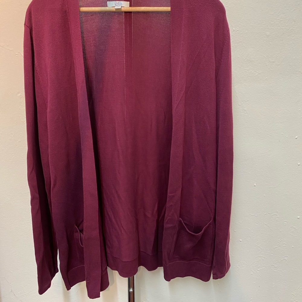 Burgundy Cardigan